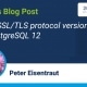 Setting SSL/TLS protocol versions with PostgreSQL 12