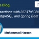 Bulk transactions with RESTful CRUD API using PostgreSQL and Spring Boot