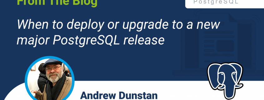 Cuándo implementar o actualizar a una nueva versión principal de PostgreSQL